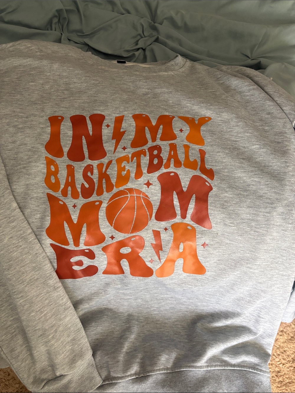 Women’s basketball crewneck gray